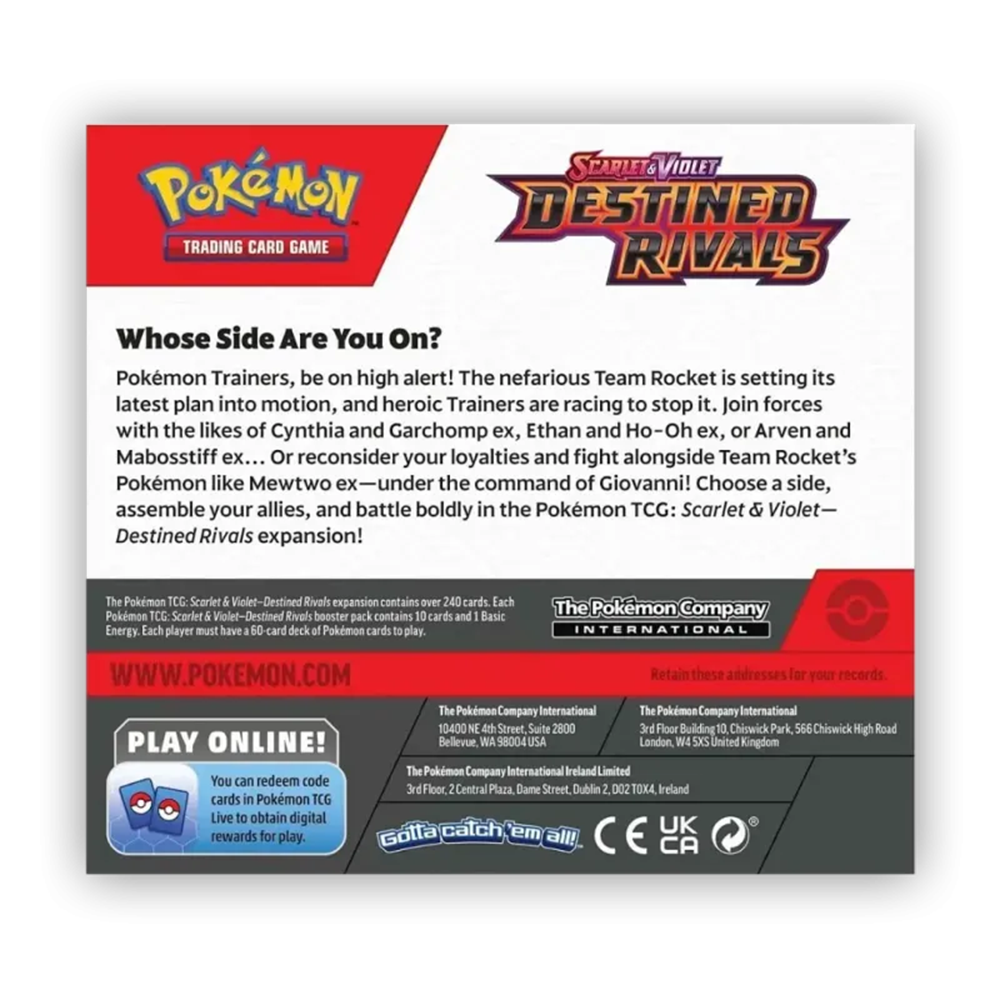 Pokémon TCG: Destined Rivals (SV10) - 36er Display (EN) [Vorbestellung]