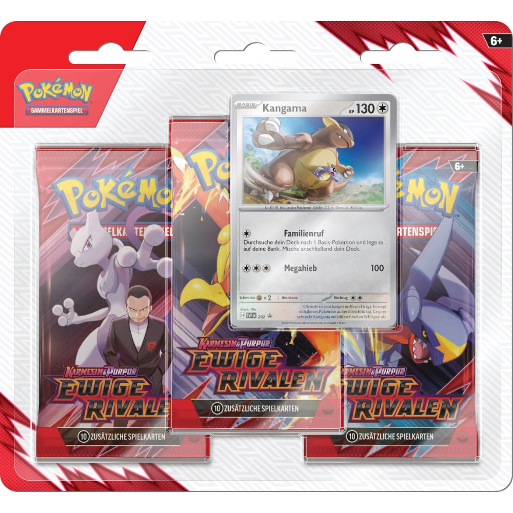 Pokémon TCG: Karmesin & Purpur – Ewige Rivalen 3-Pack Booster Blister (DE) [Vorbestellung]