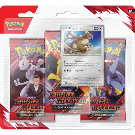 Pokémon TCG: Karmesin & Purpur – Ewige Rivalen 3-Pack Booster Blister (DE) [Vorbestellung]