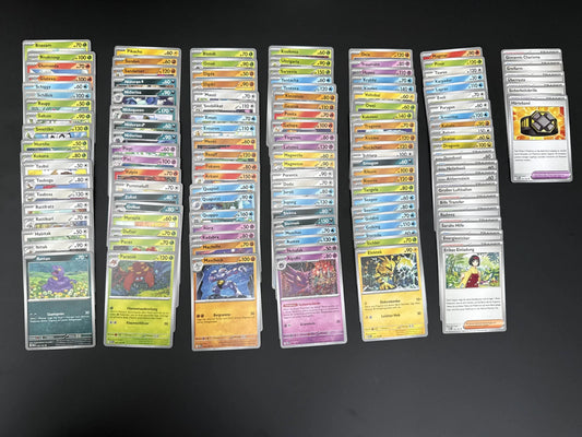 Pokemon 151 Komplett Set C/UC | Deutsch | Masterset | Alle 128 Karten